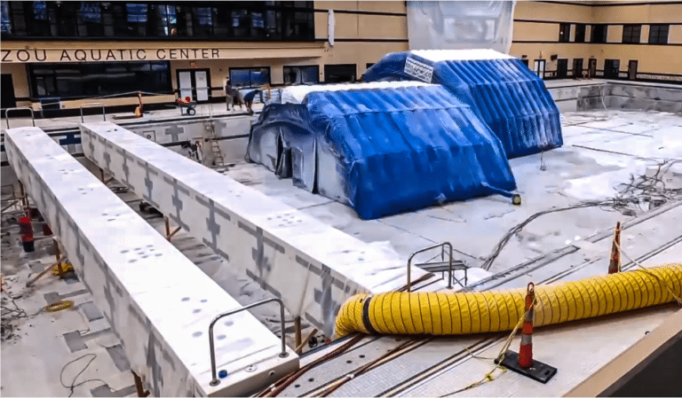 Pool Construction Tent – Kansas City