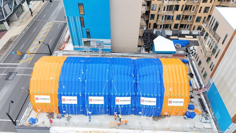 Weather Protection for Rooftop Pool Construction | USA
